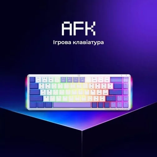 Фото: Клавіатура Proove Gaming AFK Outemu Red ENG/UA WL/BT/USB Black (WKAFK1022001) № 14 | KTC