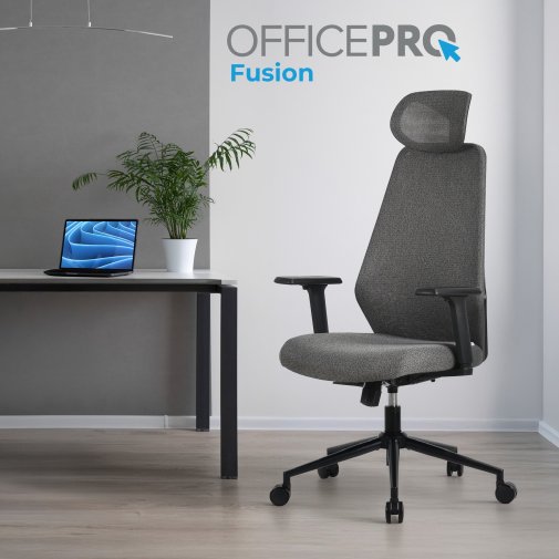 Крісло OfficePro Fusion OC577G Gray
