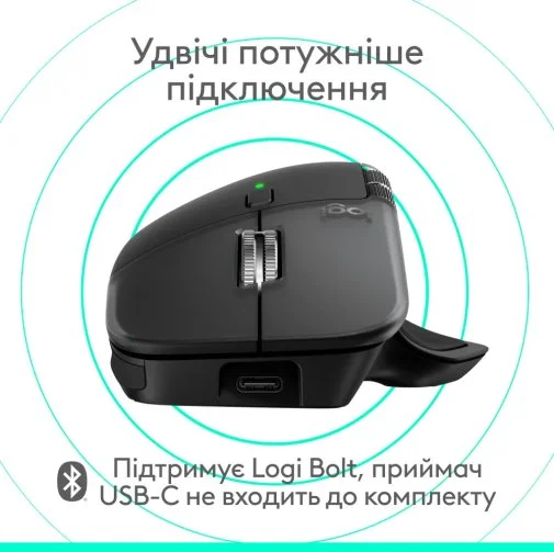 Фото: Миша Logitech MX Master 4 for Mac Space Black (910-007577) № 19 | KTC