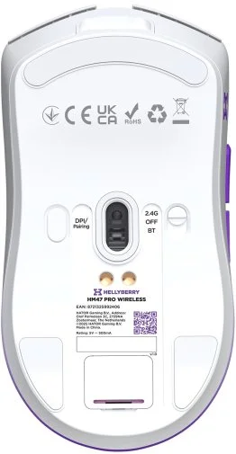 Фото: Миша Hator Hellyberry HM47 PRO Wireless/BT White-Violet Gradient (HM47PRO_white_violet) № 16 | KTC