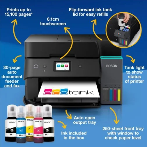 Фото: БФП Epson EcoTank L6390 A4 with Wi-Fi (C11CL40406) № 26 | KTC