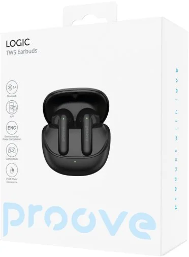 Фото: Навушники Proove Logic APP Obsidian Black (TWLG0001AP15) № 12 | KTC