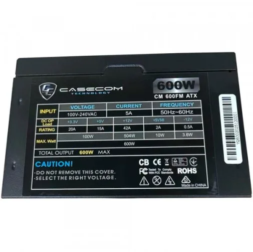 Фото: Блок живлення CaseCom 600W CM 600FM ATX № 5 | KTC