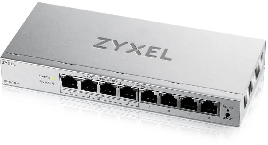 Фото: Комутатор Zyxel GS1200-8HPV3 (GS1200-8HPV3-EU0101F) № 7 | KTC