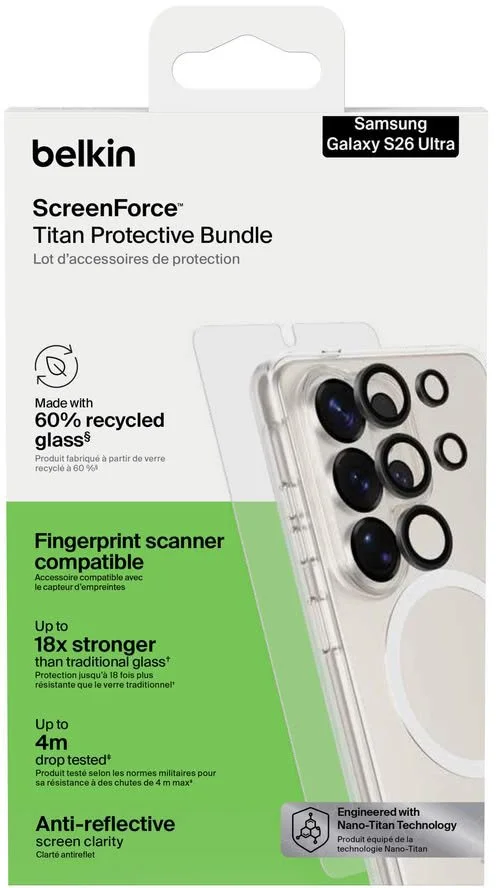 Фото: Чохол Belkin 3in1 for Samsung S26 Ultra - ScreenForce (BUA004HQ) № 17 | KTC
