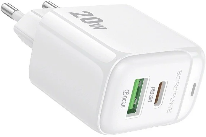 Фото: Зарядний пристрій BOROFONE BAS44A Potential PD QC3.0 20W White (6941991113840) № 11 | KTC