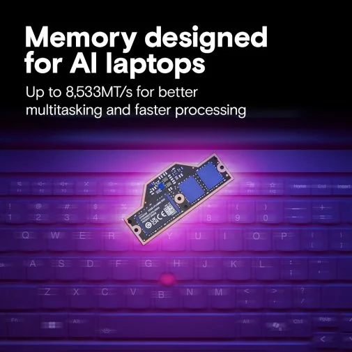 Фото: Оперативна пам’ять Crucial LPCAMM2 DDR5X 1x32GB (CT32G75C2LP5X) № 10 | KTC