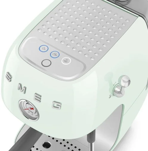 Фото: Ріжкова кавоварка Smeg Style Aesthetic Pastel Green Glossy Finishing (ECF03PGEU) № 26 | KTC