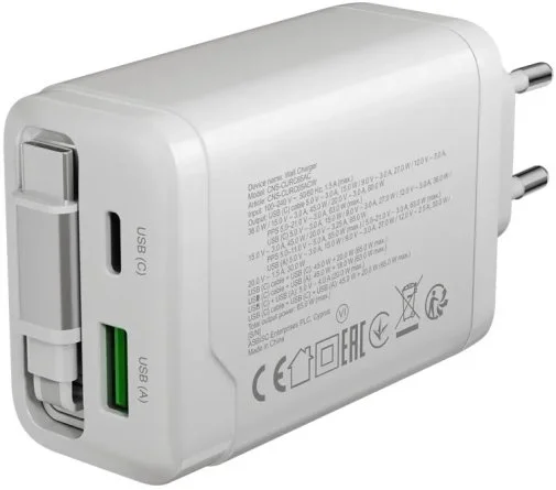Фото: Зарядний пристрій Canyon OnCharge 65RC GaN 65W White (CNS-CURC65ACW) № 14 | KTC