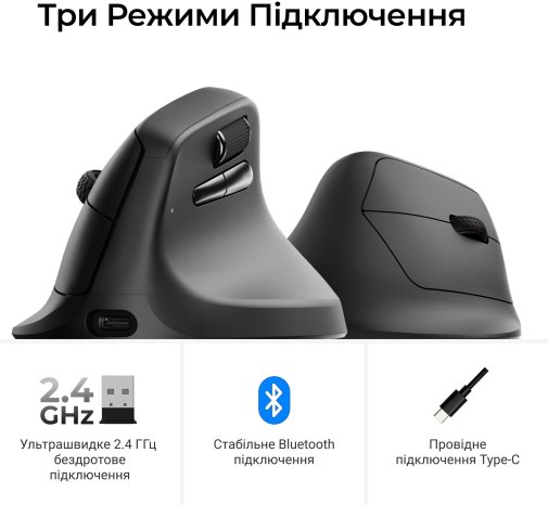 Миша Keychron M5 PixArt PAW3950 Black (M5-A23)