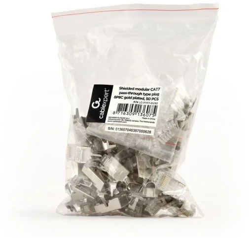 Фото: Конектор Cablexpert RJ-45 8P8C FTP Cat.7 50pcs (LC-PTF7-01/50) № 6 | KTC