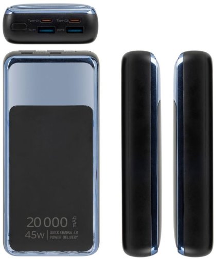 Батарея універсальна Riva RivaPower VA1075 20000mAh 45W Black (RIVAPOWER VA1075 (Black))