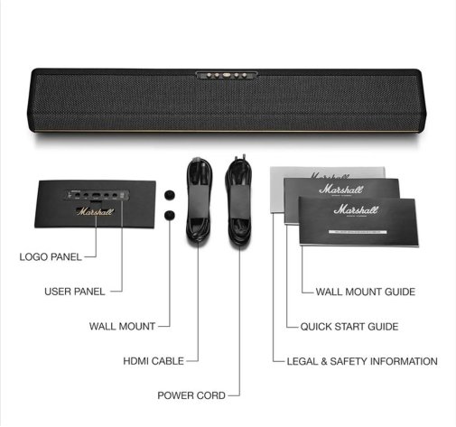 Саундбар Marshall Heston 60 Black (1007985)