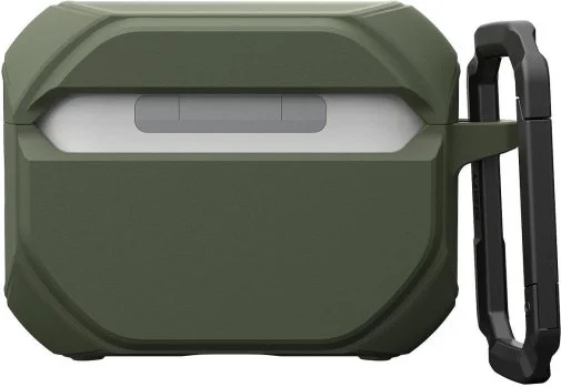 Фото: Чохол UAG for Airpods Pro 3nd Gen 2025 - Monarch with Built-in Phone Stand Olive Drab/Silver (104131117233) № 34 | KTC