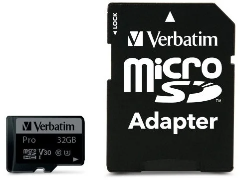 Фото: FLASH пам'ять Verbatim Pro UHS-I V30 U3 Class 10 Micro SDHC 32GB + Adapter (47041) № 6 | KTC