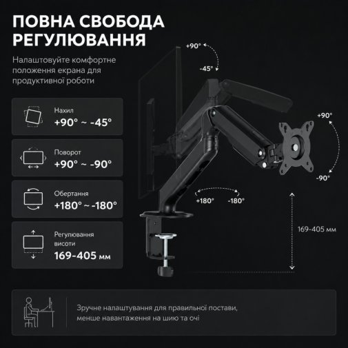 Кронштейн ITech MBSS-02F Black