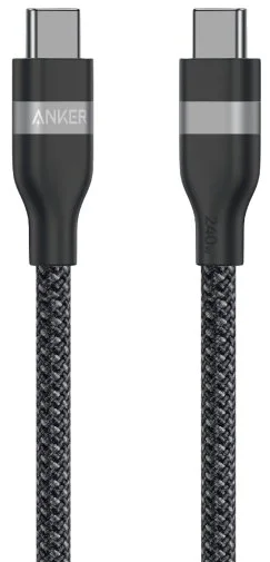 Фото: Кабель Anker Upcycled Braided 240W Type-C / Type-C 1.8m Black (A82E2H12) № 8 | KTC