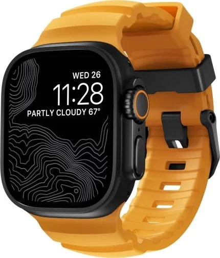 Фото: Ремінець Nomad for Apple Watch 46mm/49mm - Rocky Point Band Black Titanium Hardware Sol (NM014810858) № 14 | KTC