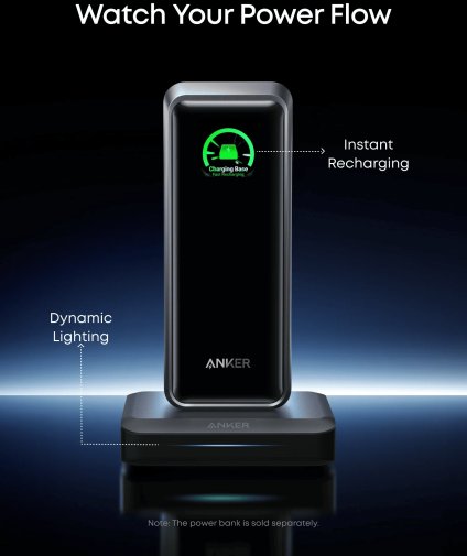 Зарядний пристрій Anker Charging Base for Anker Prime 150W Pogo pin Black (A1903G11)