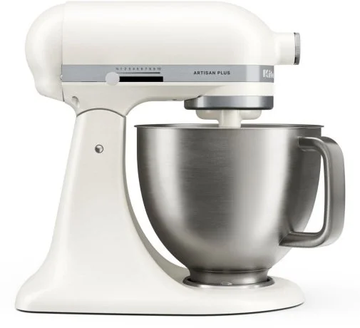 Фото: Планетарний міксер KitchenAid Artisan Plus 4.7L 5KSM50PKVE Porcelain White (5KSM50PKVEPL) № 8 | KTC