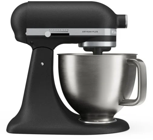 Фото: Планетарний міксер KitchenAid Artisan Plus 4.7L 5KSM50PKVE Iron Black (5KSM50PKVEBK) № 6 | KTC