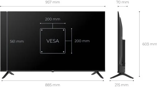 Фото: Телевізор QLED Kivi 43U9000HB (Smart TV, Wi-Fi, 3840x2160) № 20 | KTC