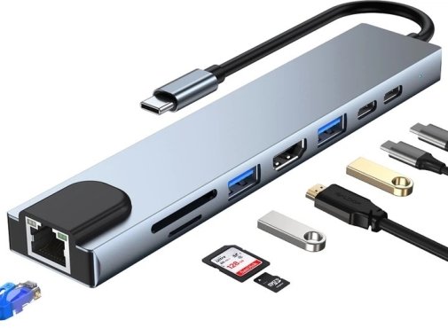 USB-хаб Dynamode 8in1 BYL-2017L