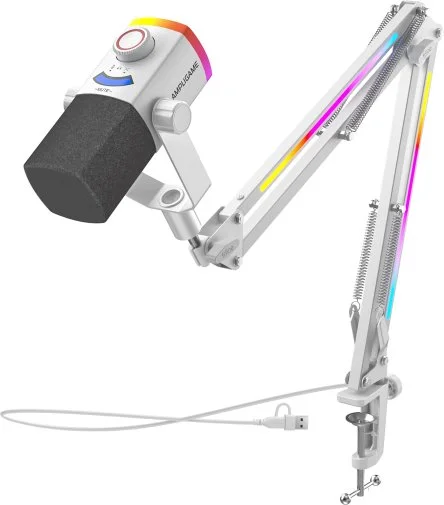 Фото: Мікрофон Fifine AM8PROTW XLR/USB White № 6 | KTC