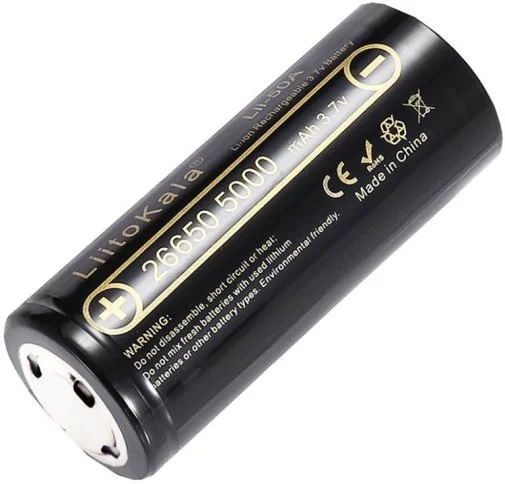 Фото: Акумулятор LiitoKala Lii-50A-JT 26650 5000mAh 1pcs № 5 | KTC
