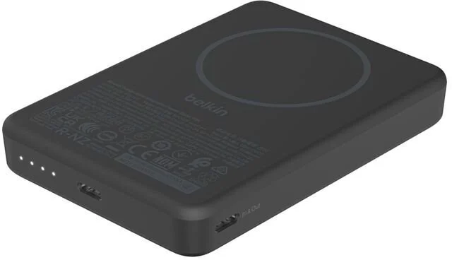 Батарея універсальна Belkin BoostCharge Slim Magnetic 10000mAh 15W Qi2 7.5W Black (BPD015HQBK)