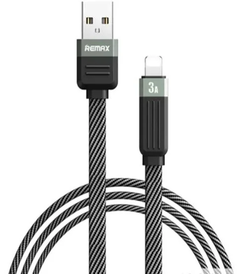 Фото: Кабель Remax Janker Series RC-C085 3A AM / Lightning 1m Black (6954851214151) № 4 | KTC