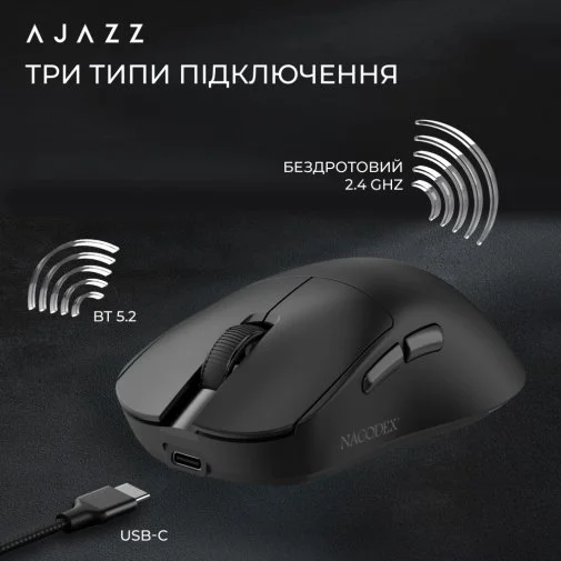 Фото: Миша Ajazz x Nacodex NJ07 MC Black (NJ07-MC-B) № 25 | KTC