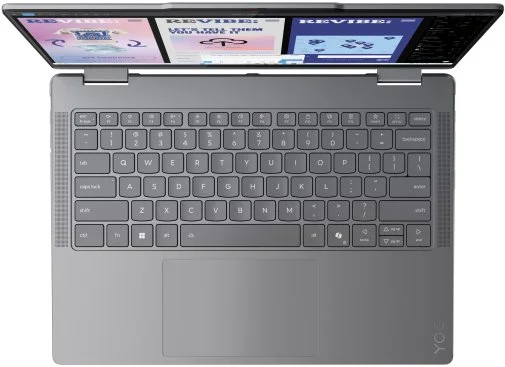 Фото: Ноутбук Lenovo Yoga 7 2-in-1 14ILL10 83JQ00HERA Luna Grey - 14" OLED 60 Гц / Intel Core Ultra 5 / 226V / DDR5 16 ГБ / PCI-E SSD 512 ГБ / Intel Arc graphics № 14 | KTC
