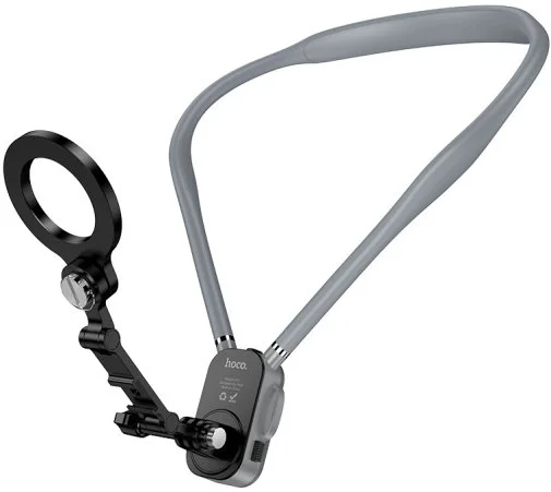 Фото: Універсальний тримач Hoco K31 Campo magnetic neck-hanging holder Black Gray (6942007664646) № 9 | KTC