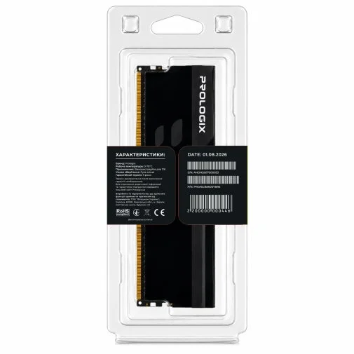 Фото: Оперативна пам’ять ProLogix ONYX RGB Black DDR5 1x16GB (PRO16GB5600YBR5) № 10 | KTC