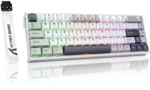 Фото: Клавіатура Attack Shark X68 Max HE ENG/UKR USB Starlight White (X68MAXSW_AS) № 14 | KTC