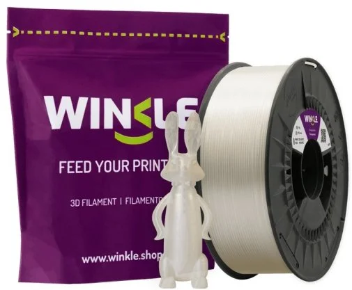 Фото: Пластик (філамент) для 3D друку WINKLE 3D PETG Filament 1.75mm/1kg Transparent (PET01000175TRATRAWNK) № 3 | KTC