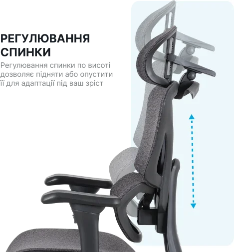Фото: Крісло OfficePro Jade OC970G Gray № 30 | KTC
