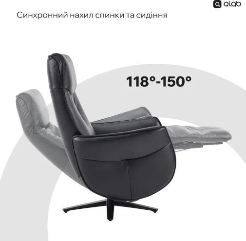 Фото: Крісло Qlab RC300B Black № 26 | KTC