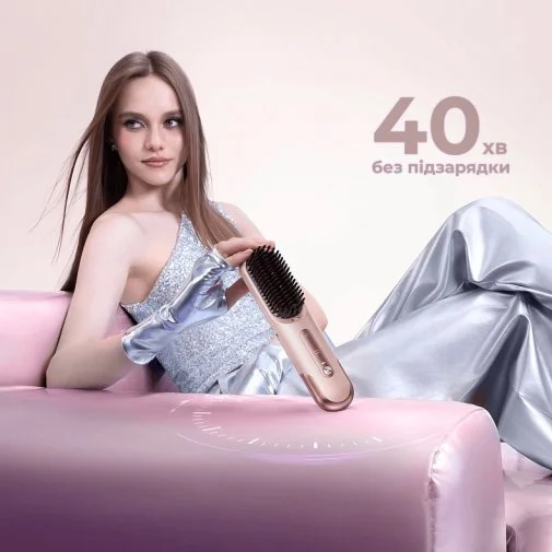 Фото: Щітка-випрямляч Dreame Sleek Cherry Pink (AA02B-CHP) № 19 | KTC