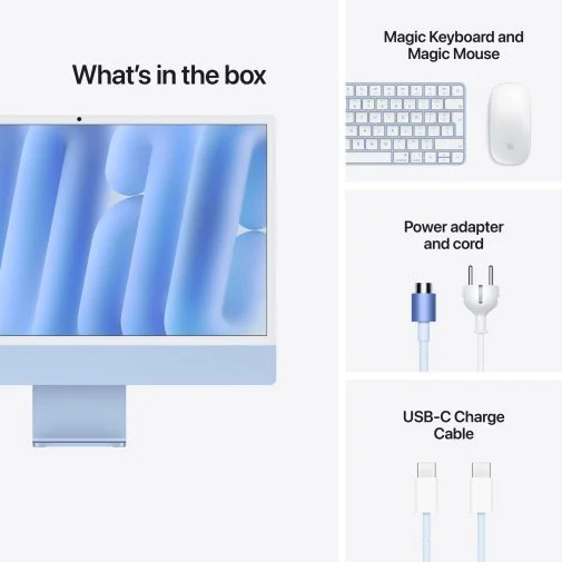 Фото: ПК моноблок Apple iMac 24 Retina 4.5K M6 10GPU Blue (MH094) № 17 | KTC