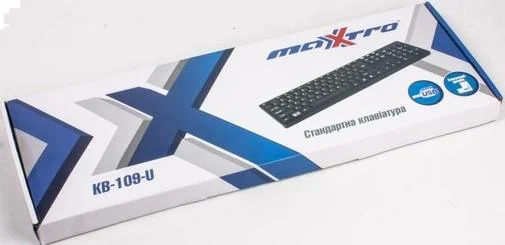 Фото: Клавіатура Maxxtro KB-109-U USB чорна № 5 | KTC