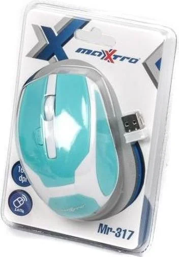 Фото: Мишка Maxxtro Mr-317-B біла/блакитна № 9 | KTC