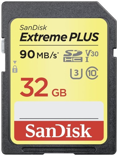Карта пам'яті SanDisk Extreme Plus SDHC 32 ГБ (SDSDXWF-032G-GNCIN)