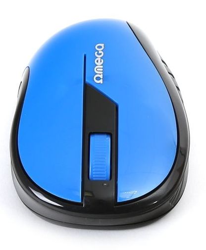 Мишка, Omega OM-415 Wireless Синя/Чорна 