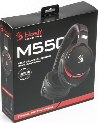 Гарнітура A4tech M550 MOCI Black/Red (M550(Black+Red) MOCI)