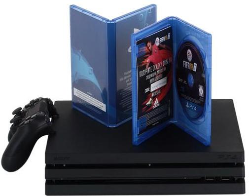 Ігрова приставка Sony PlayStation 4 Pro 1Tb Чорна (FIFA 18/ PS+14Day)