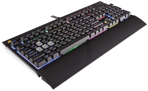 Клавіатура, Corsair STRAFE RGB, Cherry MX, механіка, USB MX Silent ( Gaming )