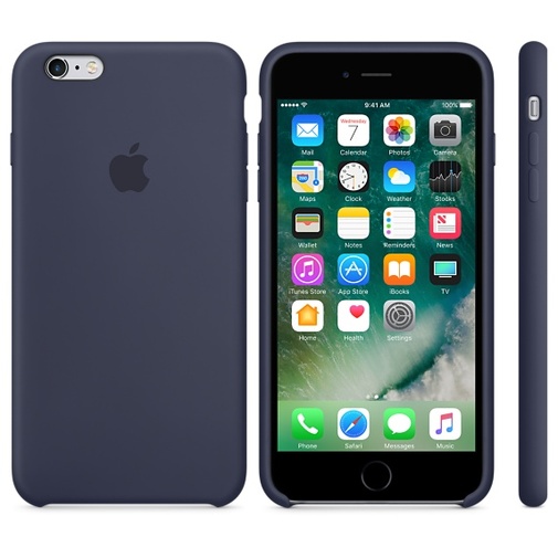 Чохол Apple for iPhone 6/6s - Silicone Case Midnight Blue (MKY22ZM/A)