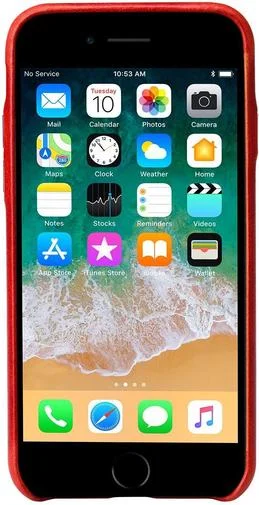 Фото: Чохол JISON for iPhone 7/8/SE - Leather Case Red (JS-IP8-13A30) № 7 | KTC